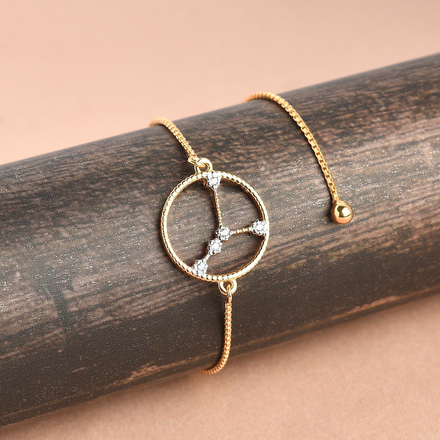 Genuine Cancer Constellation 925 Silver Bracelet Star Sign Bracelet