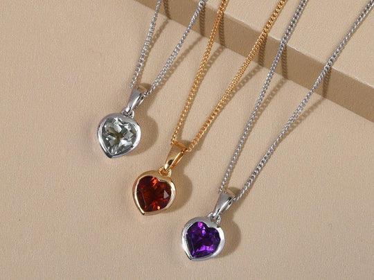 Heart Gemstone Necklaces - Inspiring Jewellery