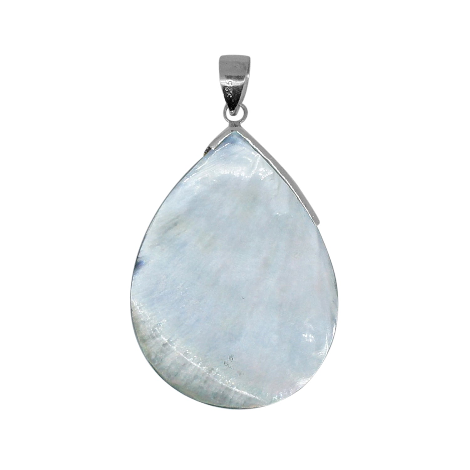 Handcrafted Brown Shell Designer Pendant in 925 Sterling Silver 62 MM Length