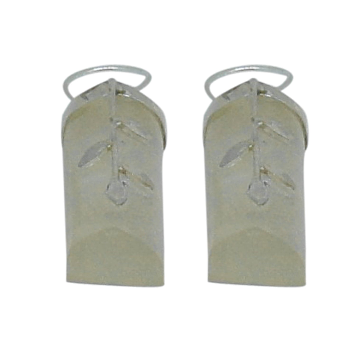 Handcrafted Mother of Pearl Designer Earrings in 925 Sterling Silver 38MM Length