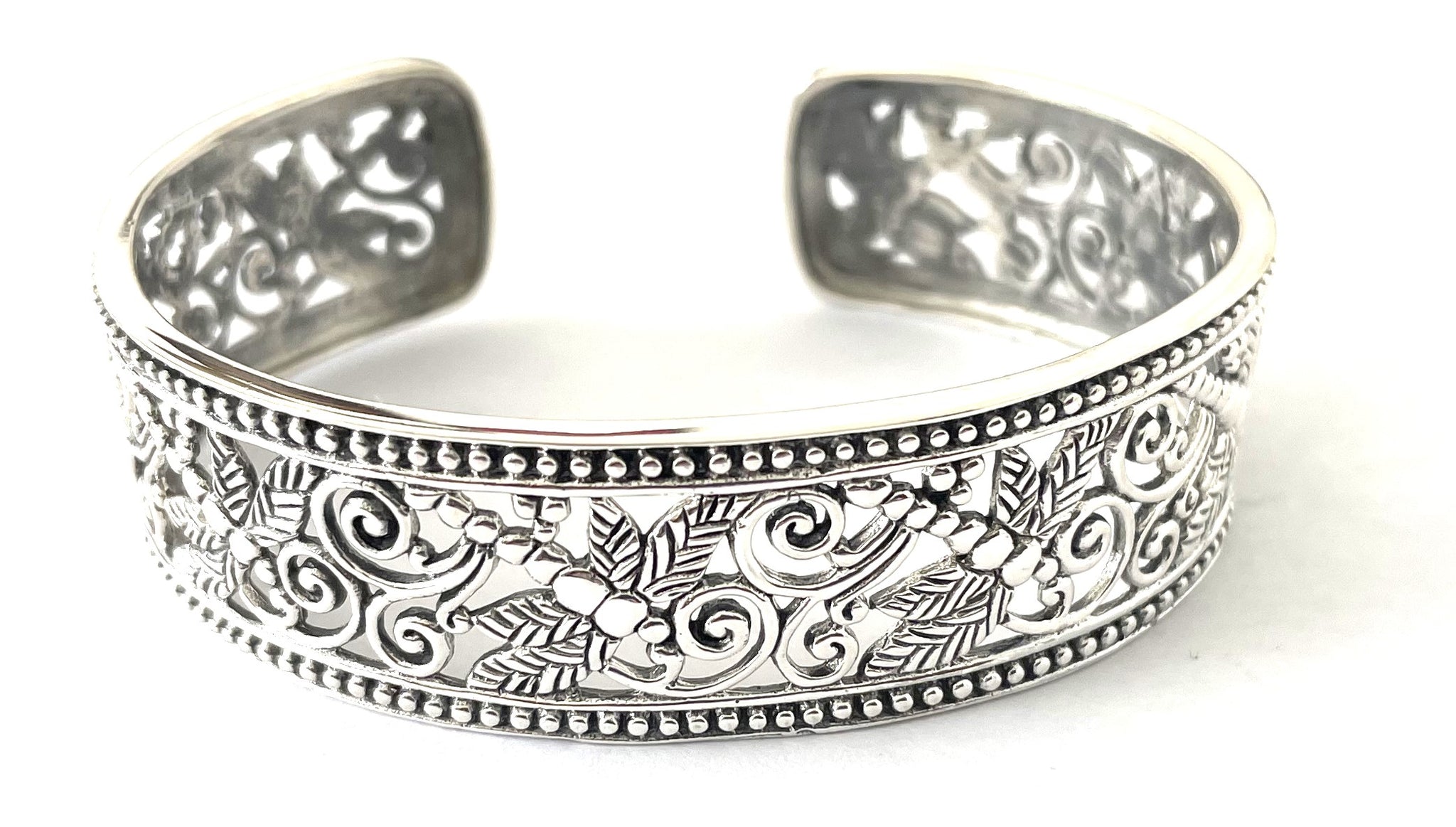 Unique Designer CUFF BANGLE BRACELET in SOLID 925 Sterling Silver 28.70 Grams