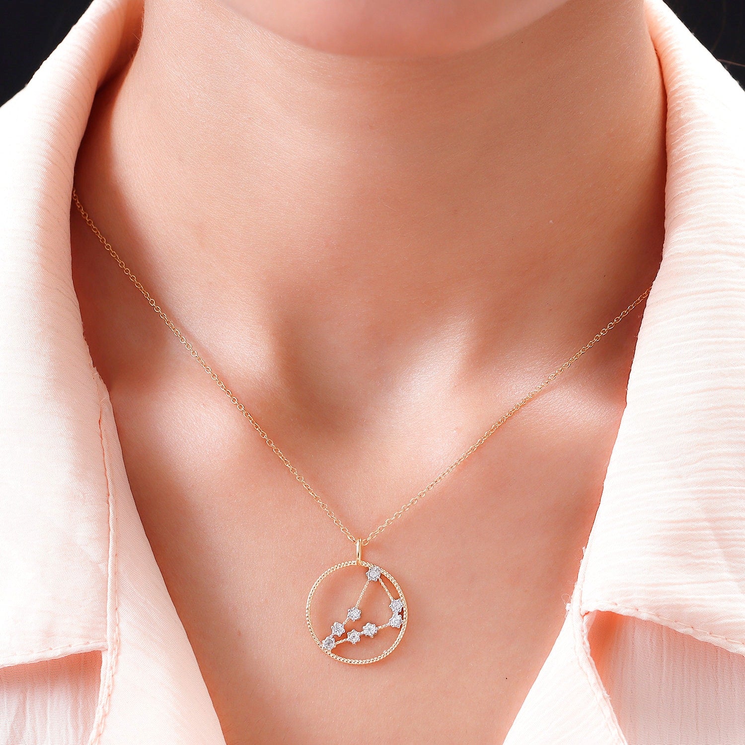 Genuine Capricorn Zodiac Necklace for Women | Celestial Necklace | Star Sign Necklace | Birthday Gift | Constellation Necklace
