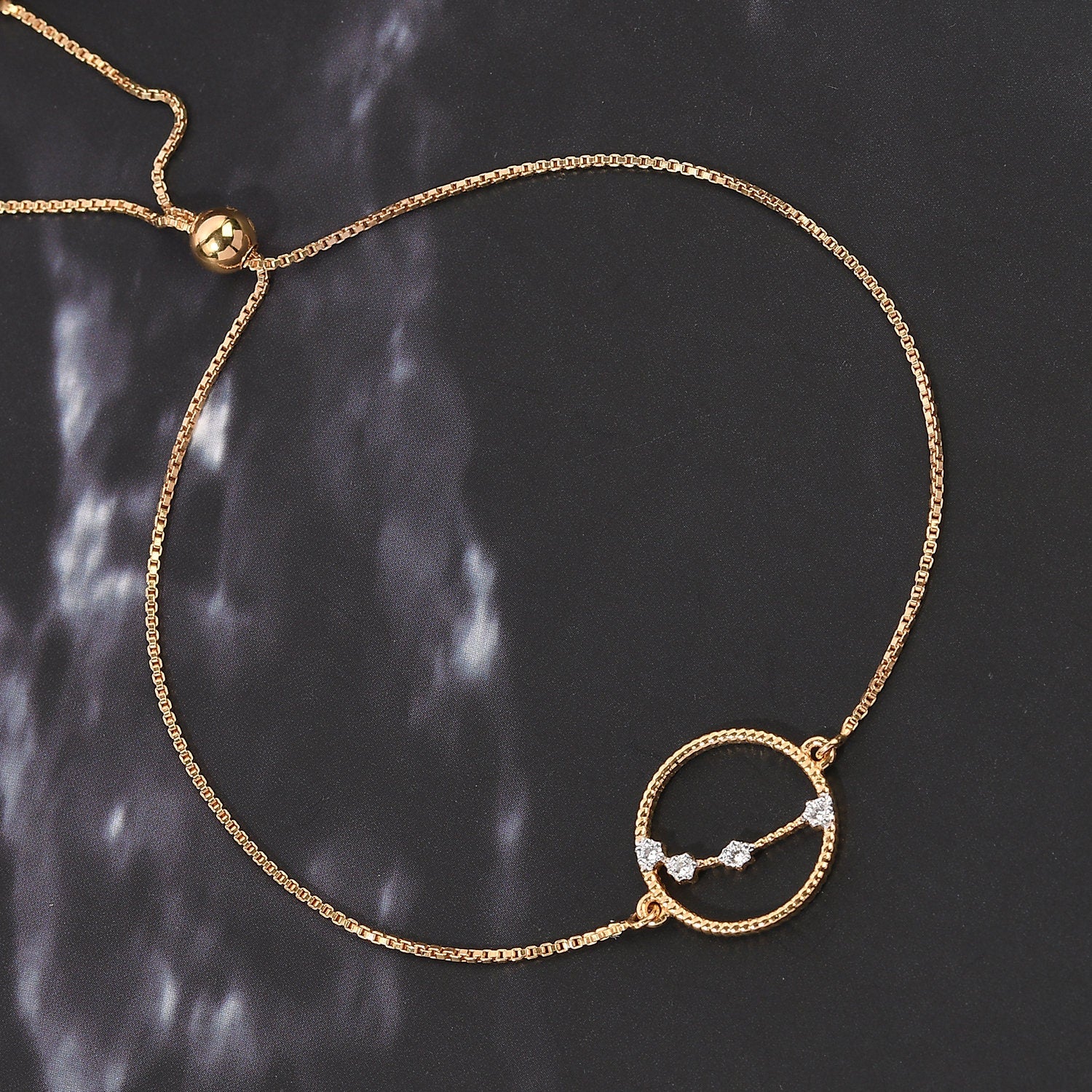 Genuine Aries Constellation 925 Silver Bracelet | Star Sign Bracelet | Astrology bracelet | Zodiac Bracelet for Women | Gift for her