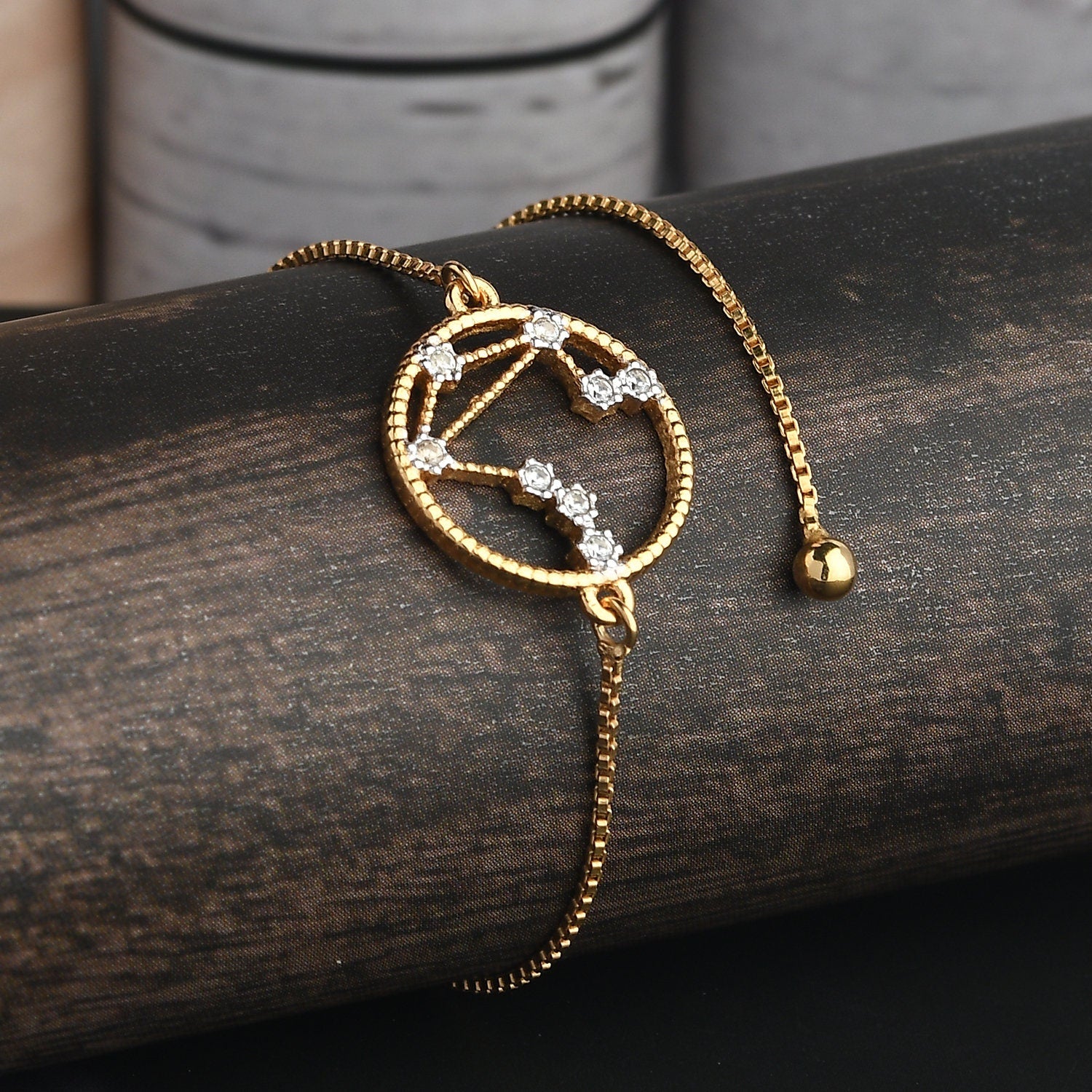 Genuine Libra Constellation 925 Silver Bracelet | Star Sign Bracelet | Astrology bracelet | Zodiac Bracelet for Women | Gift for her
