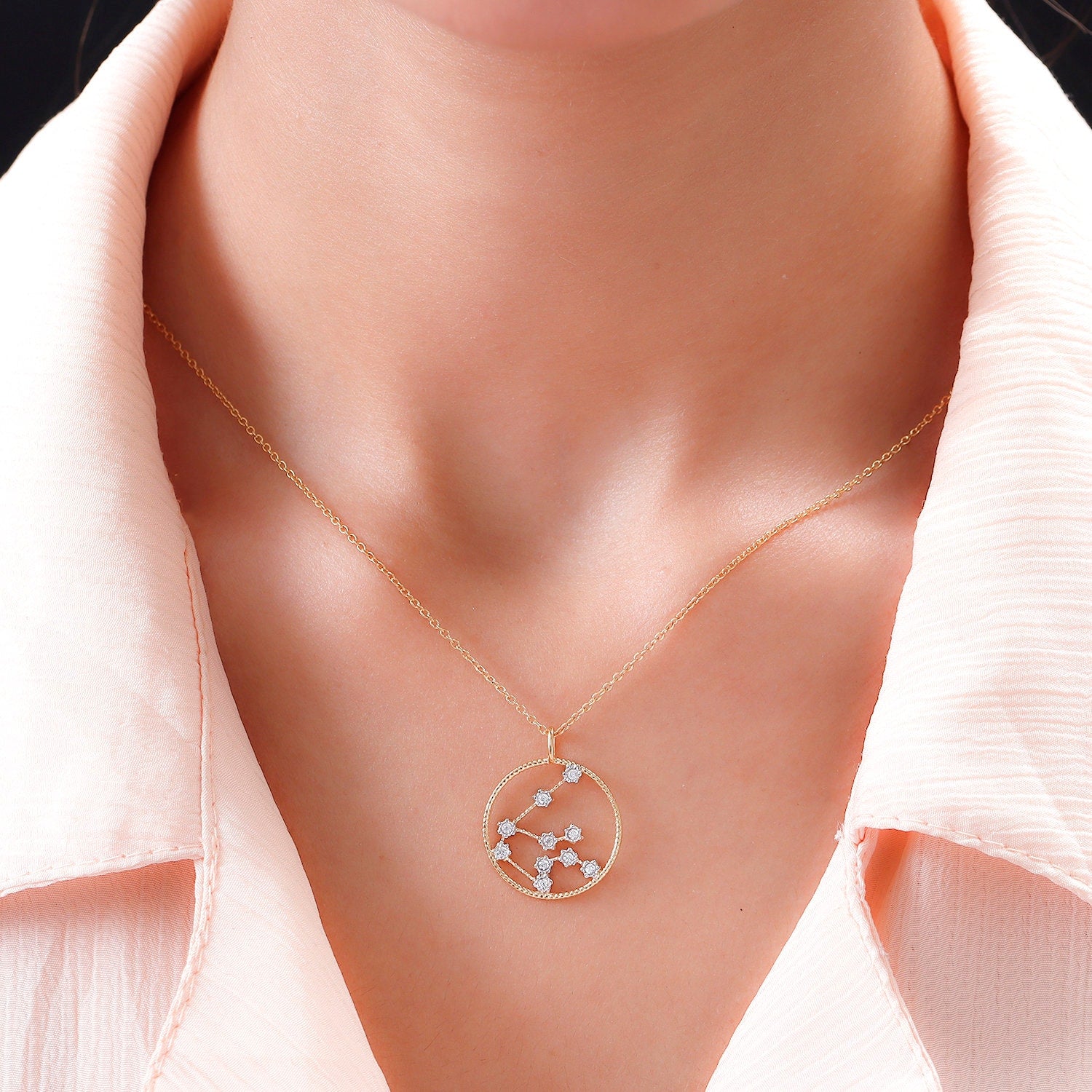 Genuine Aquarius Zodiac Necklace for Women | Celestial Necklace | Star Sign Necklace | Birthday Gift | Constellation Necklace