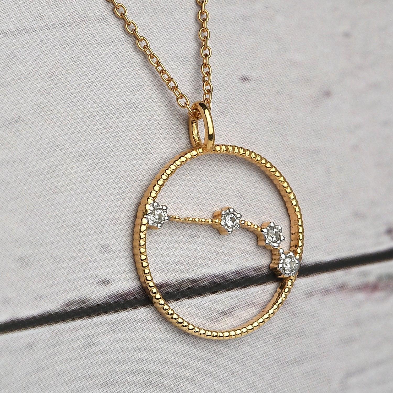 Genuine Zodiac Necklace for Women | 925 Sterling Silver 18K Gold | Star Sign Necklace | Birthday Gift | Constellation Necklace | - Inspiring Jewellery