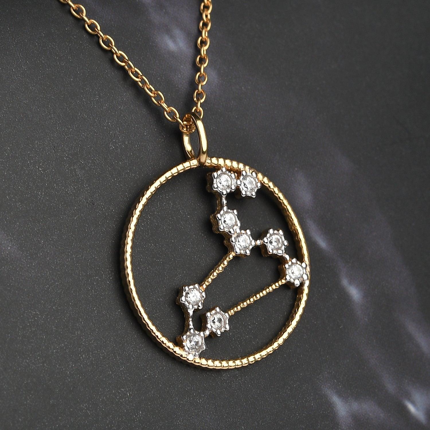 Genuine Zodiac Necklace for Women | 925 Sterling Silver 18K Gold | Star Sign Necklace | Birthday Gift | Constellation Necklace | - Inspiring Jewellery
