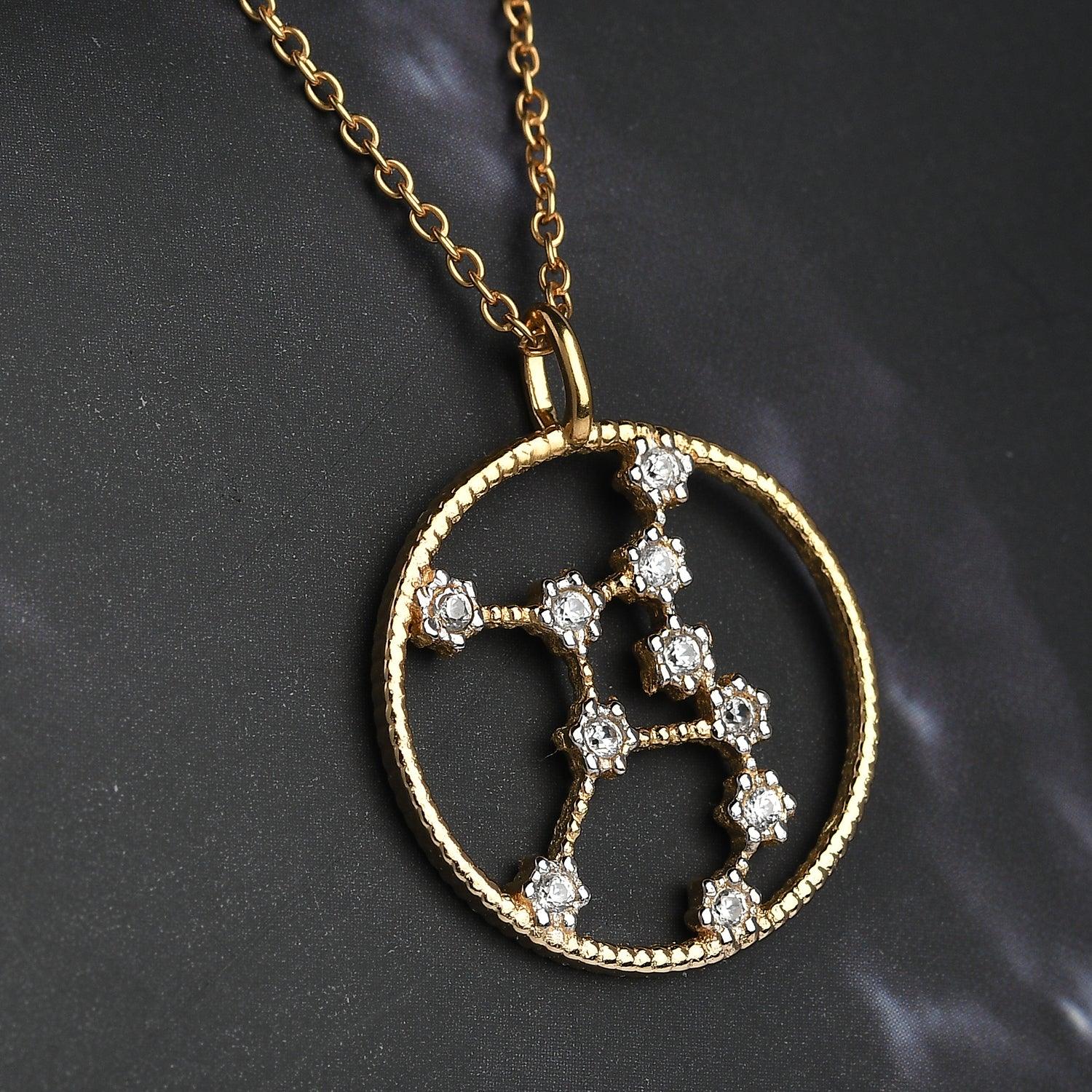 Genuine Zodiac Necklace for Women | 925 Sterling Silver 18K Gold | Star Sign Necklace | Birthday Gift | Constellation Necklace | - Inspiring Jewellery