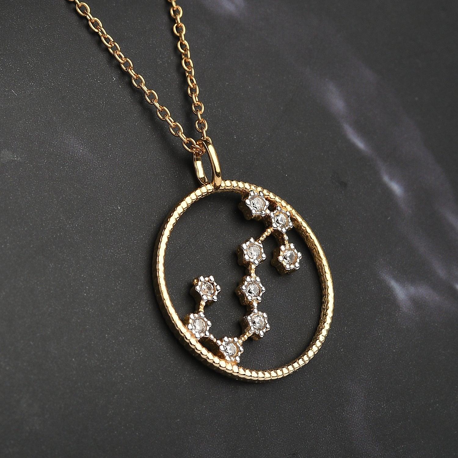 Genuine Zodiac Necklace for Women | 925 Sterling Silver 18K Gold | Star Sign Necklace | Birthday Gift | Constellation Necklace | - Inspiring Jewellery