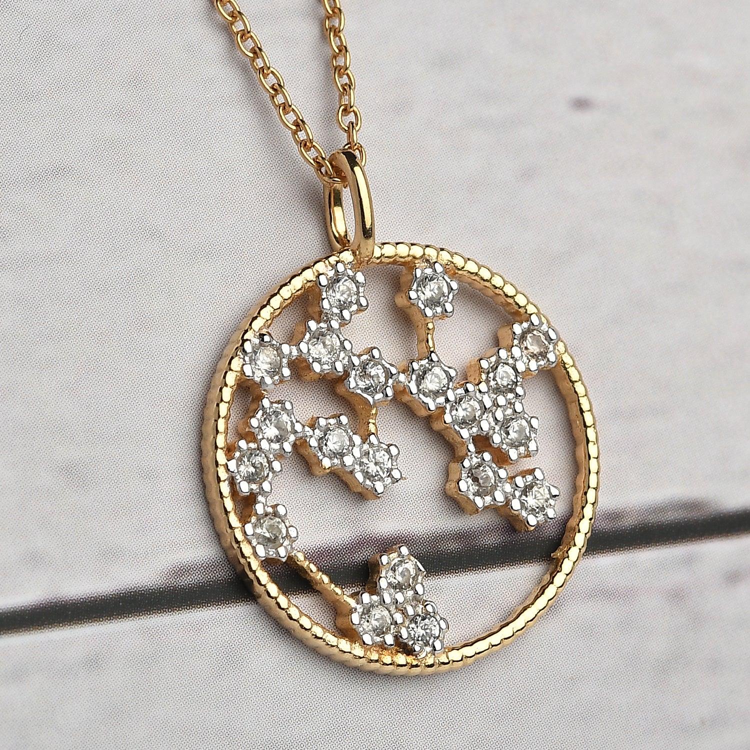 Genuine Zodiac Necklace for Women | 925 Sterling Silver 18K Gold | Star Sign Necklace | Birthday Gift | Constellation Necklace | - Inspiring Jewellery