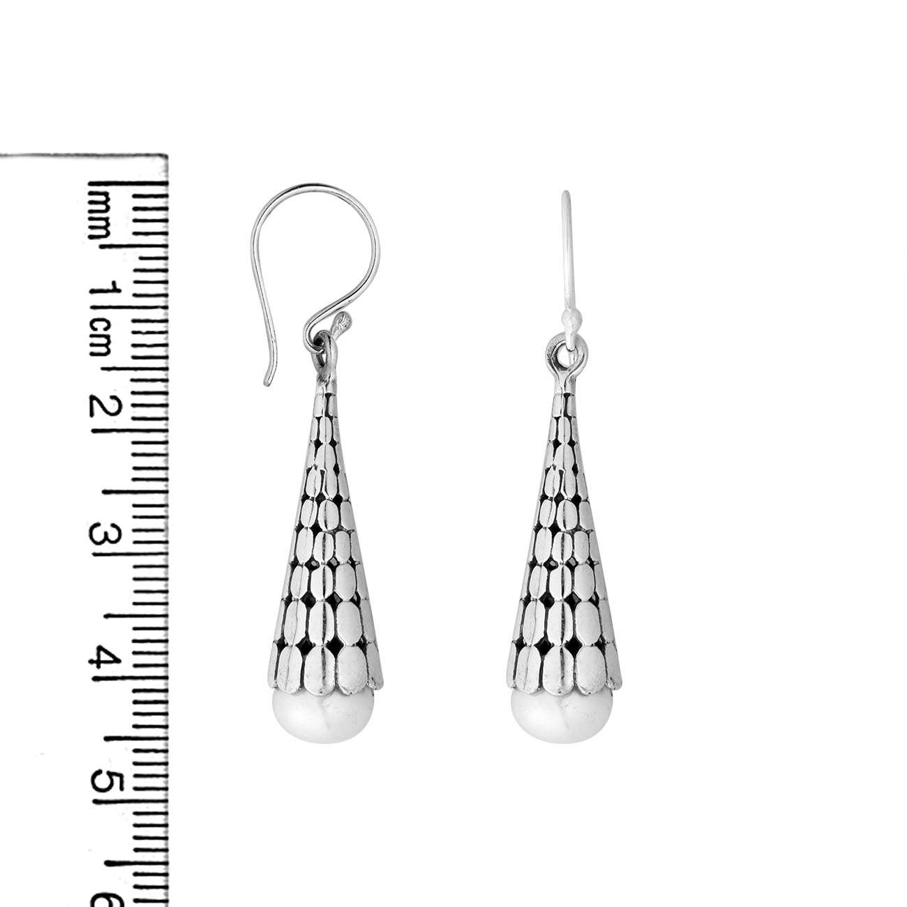 Sterling Silver Fresh Water Pearl Drop Earrings - Inspiring Jewellery