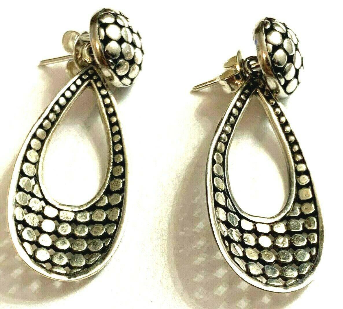 Sterling Silver Designer Handmade Long Studs Earrings - Inspiring Jewellery