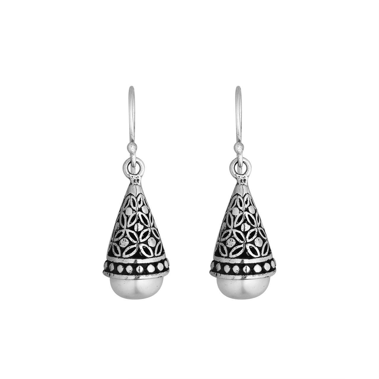 Sterling Silver Fresh Water Pearl Large Drop Earrings - Inspiring Jewellery