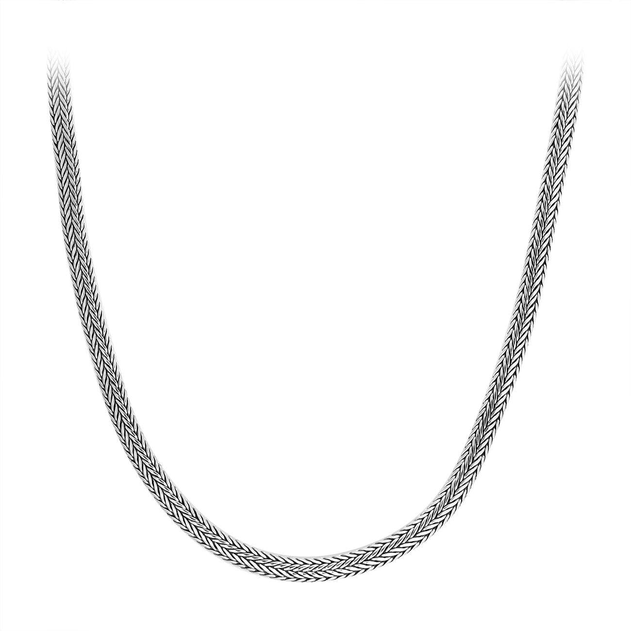 Balinese Sterling Silver 6mm SNAKE / Tulang Naga Chain Necklace - Inspiring Jewellery