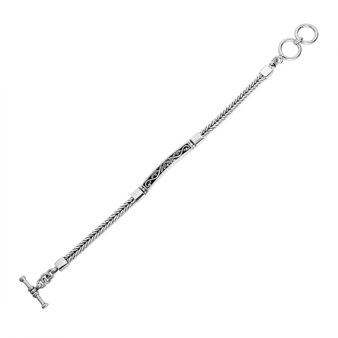 Balinese Sterling Silver 3 mm Tag Chain Bracelet - Inspiring Jewellery