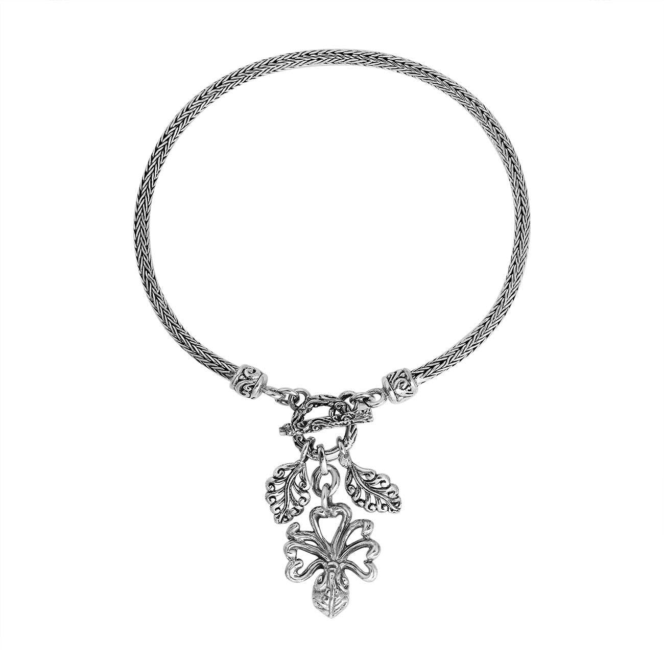 Sterling Silver Octopus charms Snake Chain Bracelet - Inspiring Jewellery