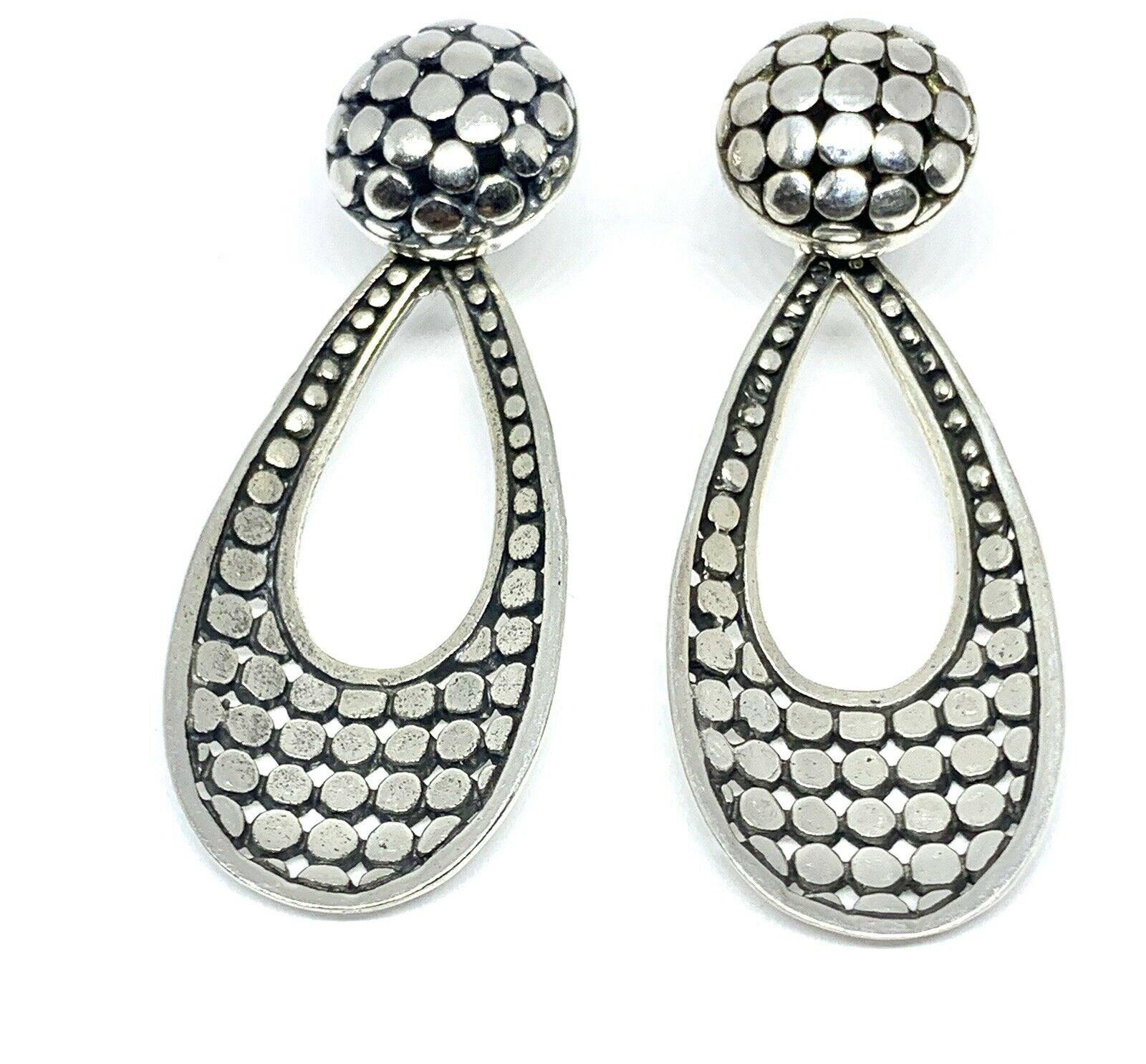 Sterling Silver Designer Handmade Long Studs Earrings - Inspiring Jewellery