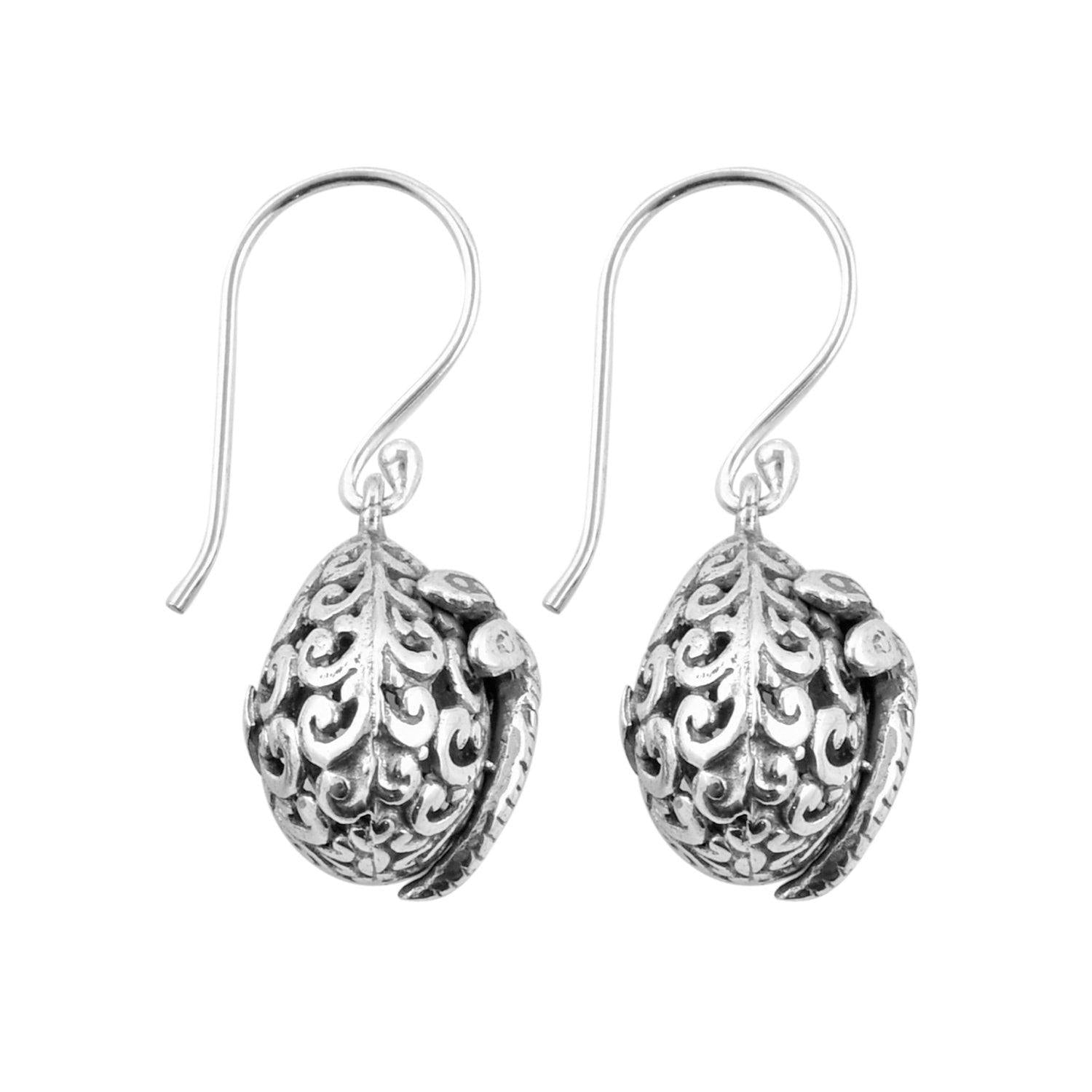 Bali DRAGONFLY DROP Earrings in SOLID 925 Sterling Silver - Inspiring Jewellery