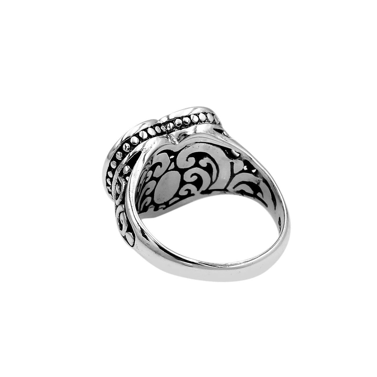 Designer Handmade BALI HEART Ring in 925 Sterling Silver - Size L , M , N , O , P , Q - Inspiring Jewellery