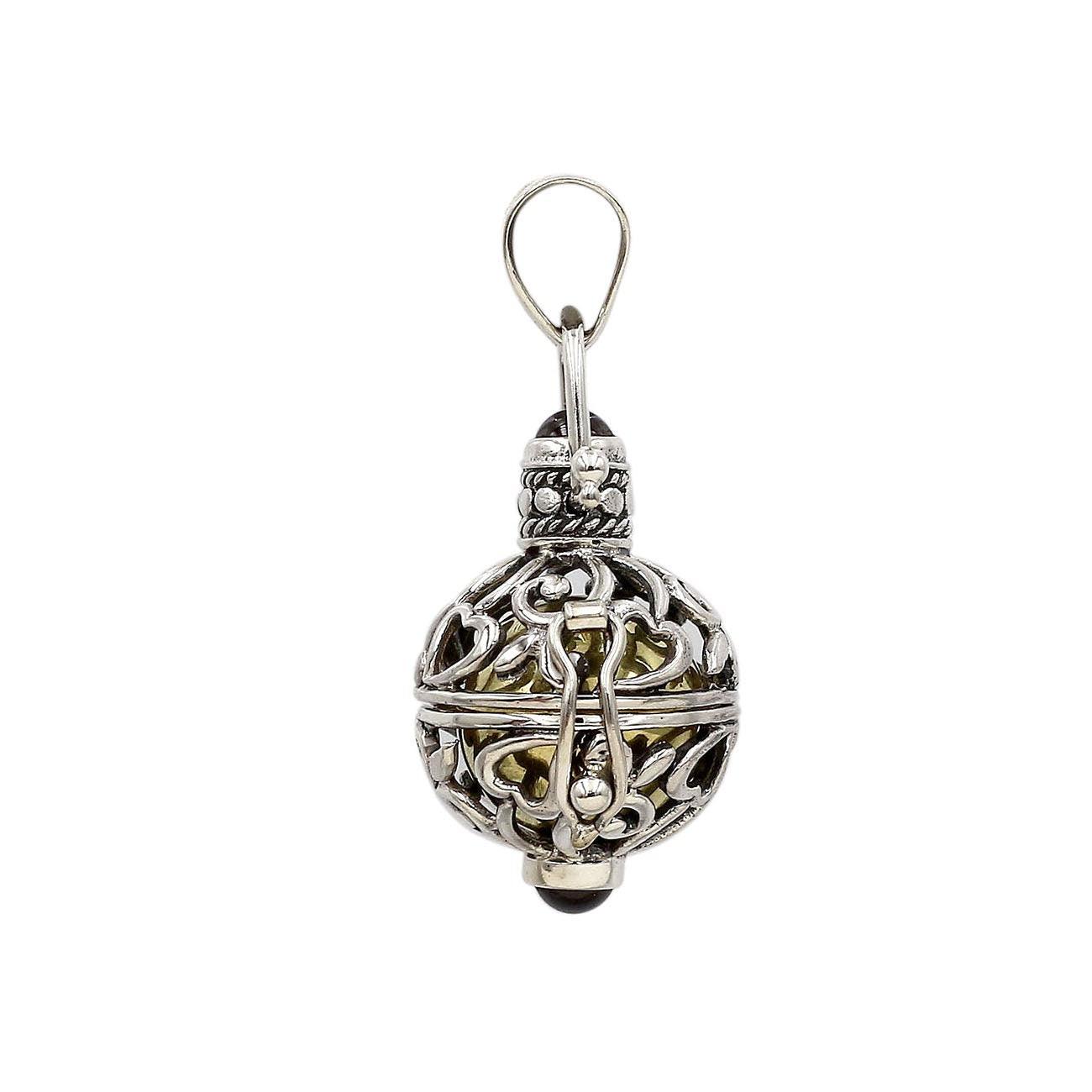 Sterling silver deals chime ball necklace