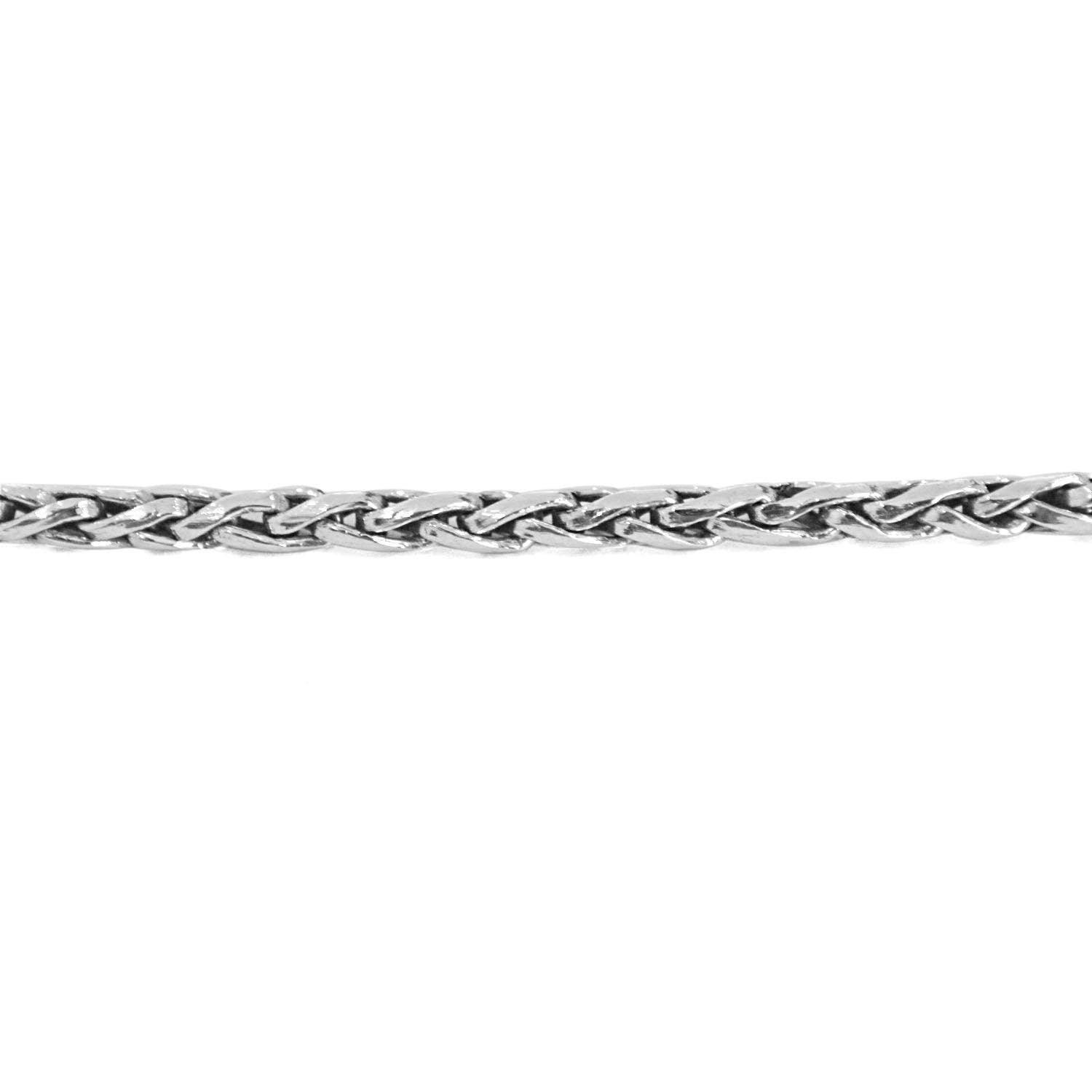 Bali WHEAT Chain Necklace in 925 Sterling Silver Handmade 2.5 mm Byzantine - Inspiring Jewellery