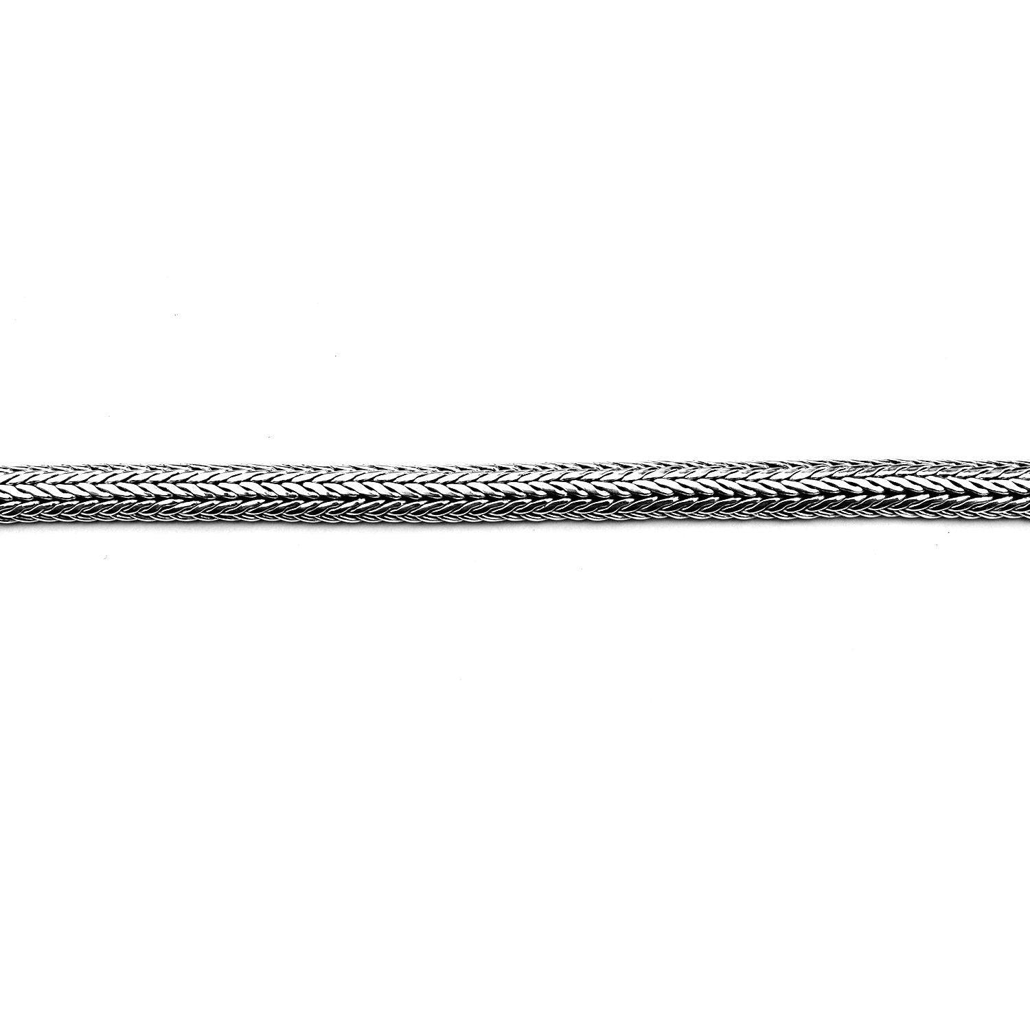 Heavy Handmade 8 mm SNAKE Chain Bracelet in Solid 925 Sterling Silver - Inspiring Jewellery