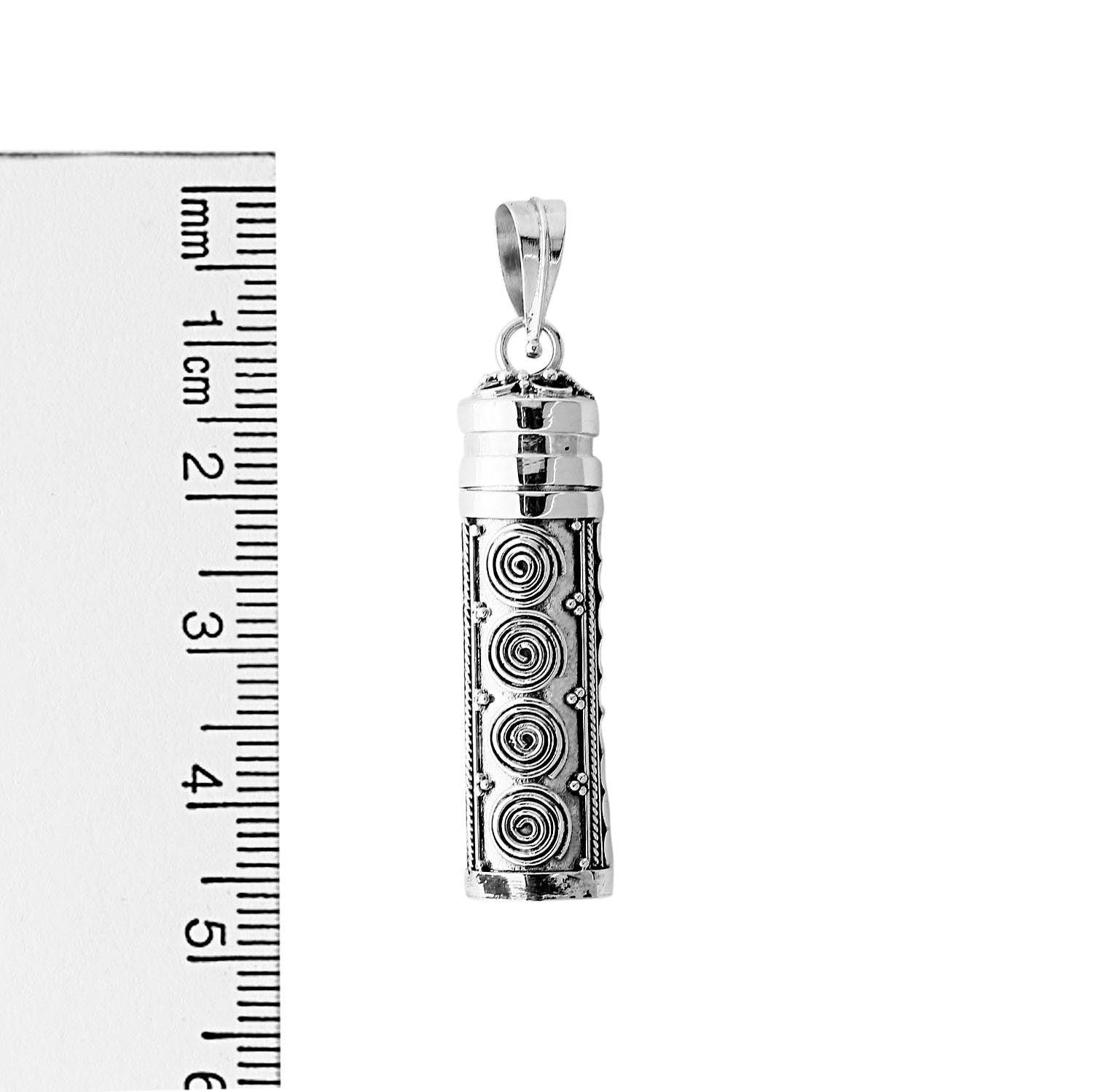 Handmade Prayer Box - Pill Box - Keepsake Pendant - Ashes Locket Pendant - 925 Sterling Silver - Inspiring Jewellery