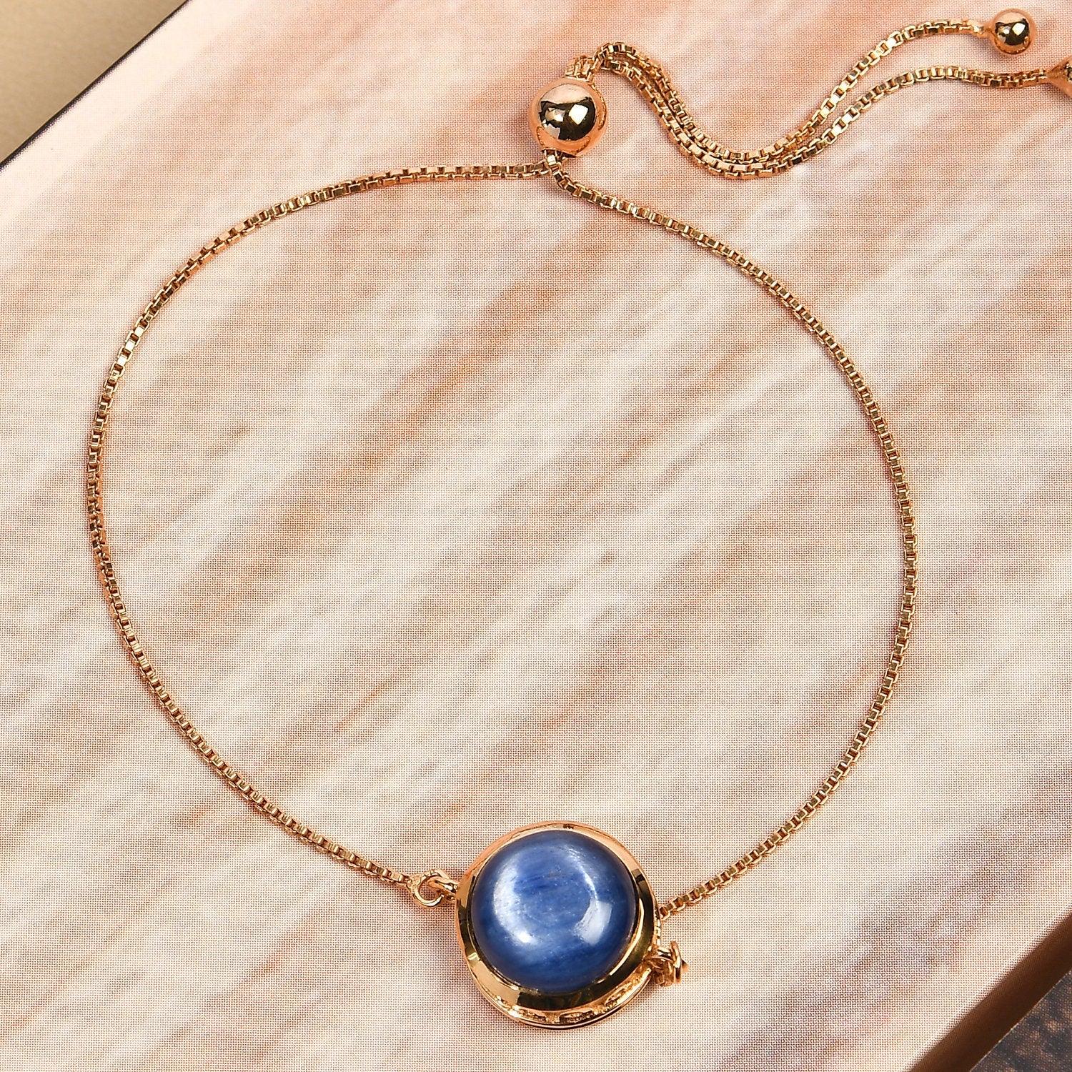 Kyanite Bracelet | Third Eye Chakra Bracelet | 925 Sterling Silver Bracelet | Bracelet for Women | Gift for her - Inspiring Jewellery