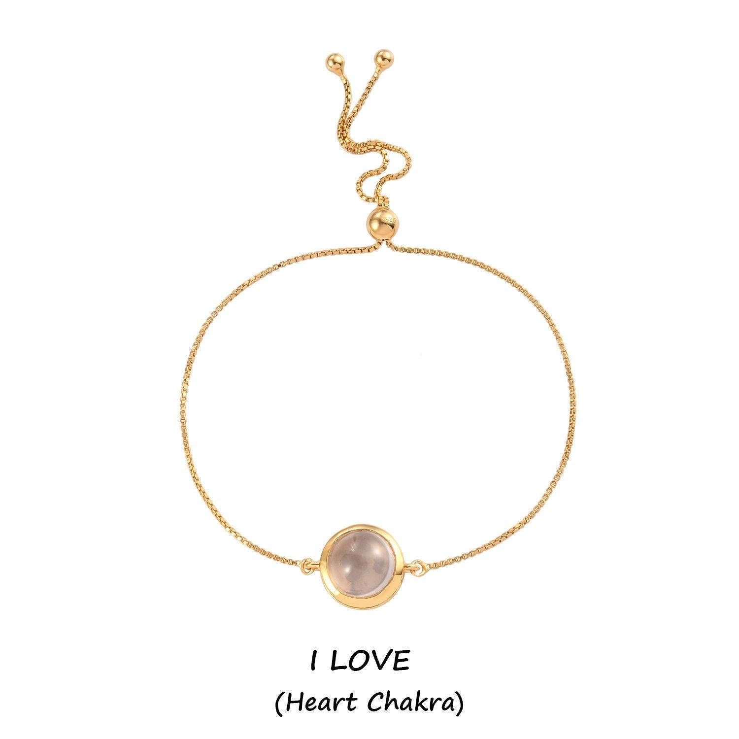 Rose Quartz Bracelet | Heart Chakra Bracelet | 925 Sterling Silver Bracelet | Bracelet for Women | Gift for her - Inspiring Jewellery