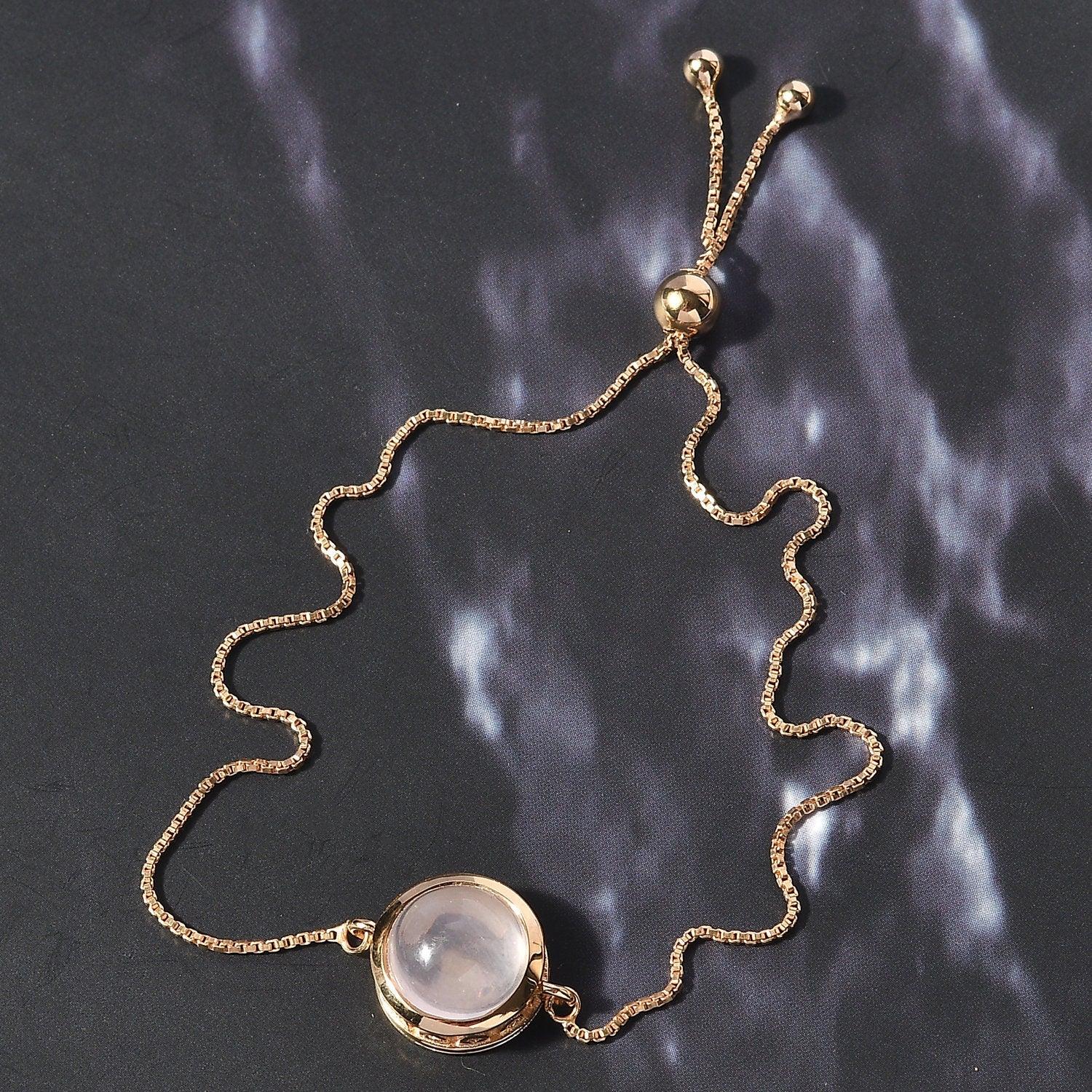 Rose Quartz Bracelet | Heart Chakra Bracelet | 925 Sterling Silver Bracelet | Bracelet for Women | Gift for her - Inspiring Jewellery