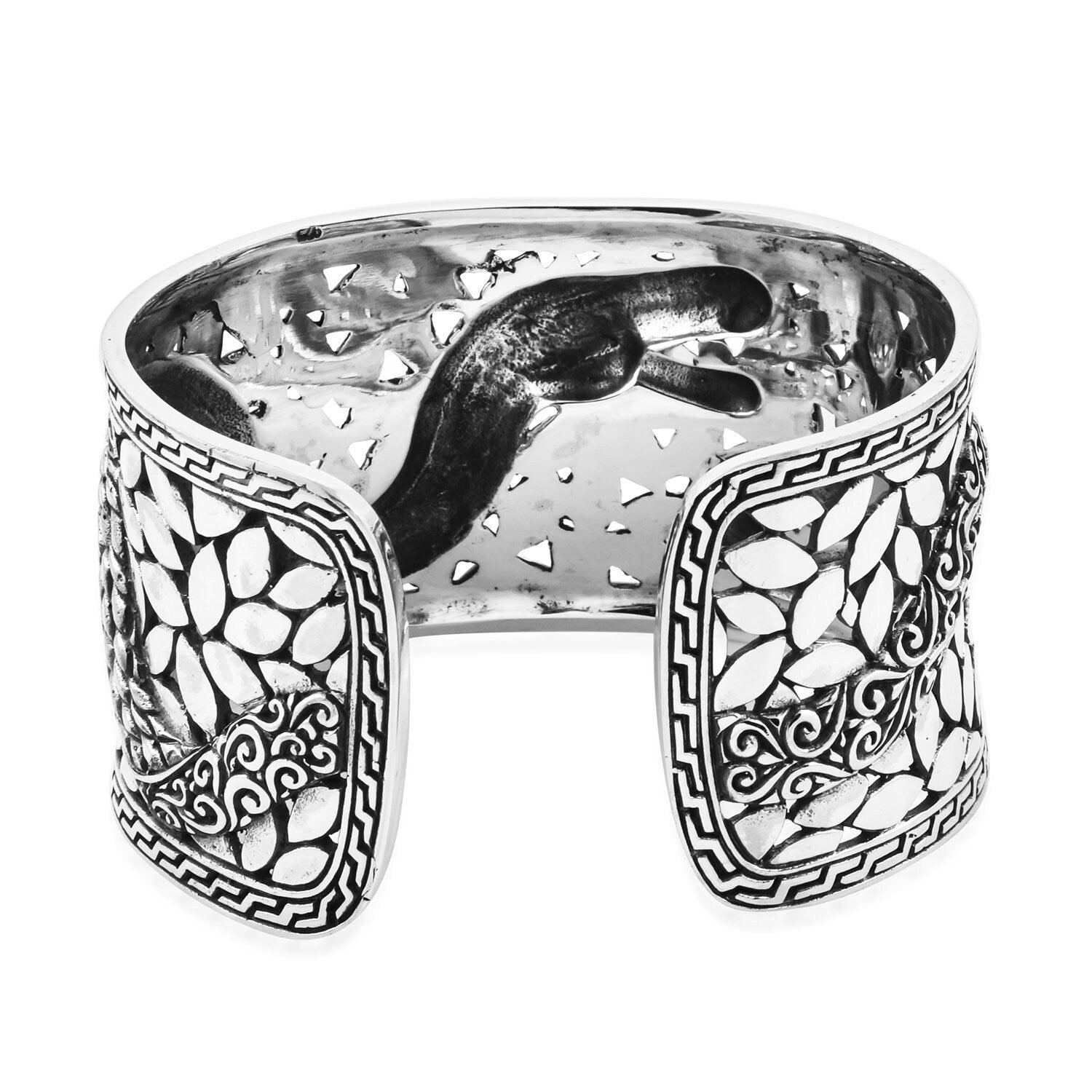 Designer DRAGON BANGLE in Solid 925 Sterling Silver - 71 Grams STATEMENT Bangle - Inspiring Jewellery