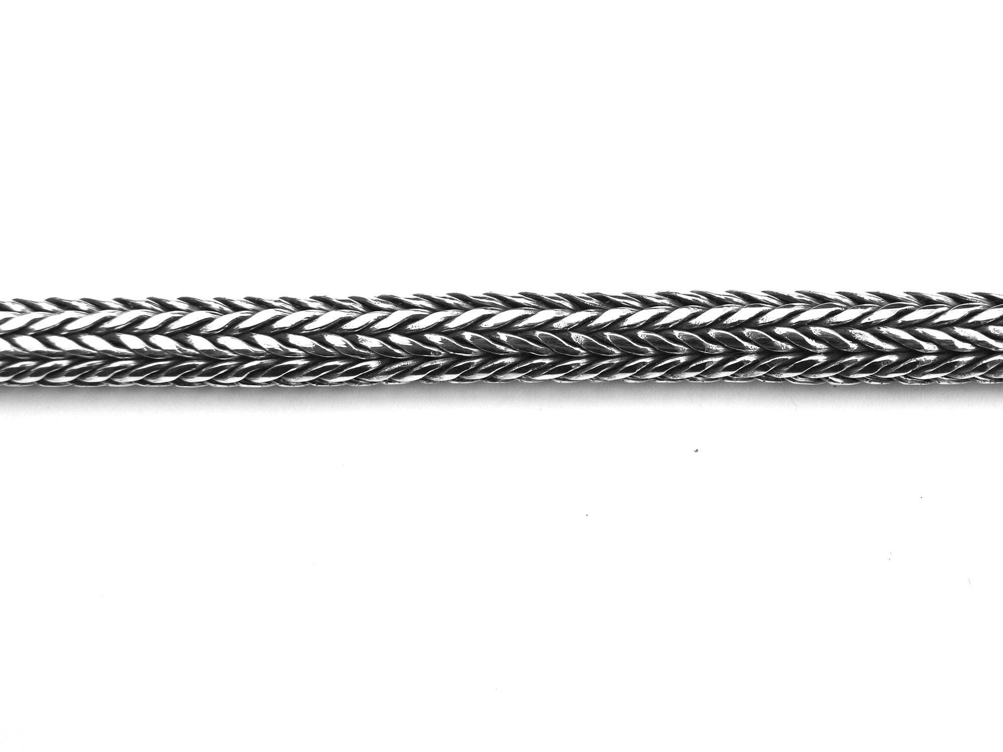 CHUNKY MENS Handmade Solid Sterling Silver SNAKE Chain Necklace 8 mm 153 Grams - Inspiring Jewellery