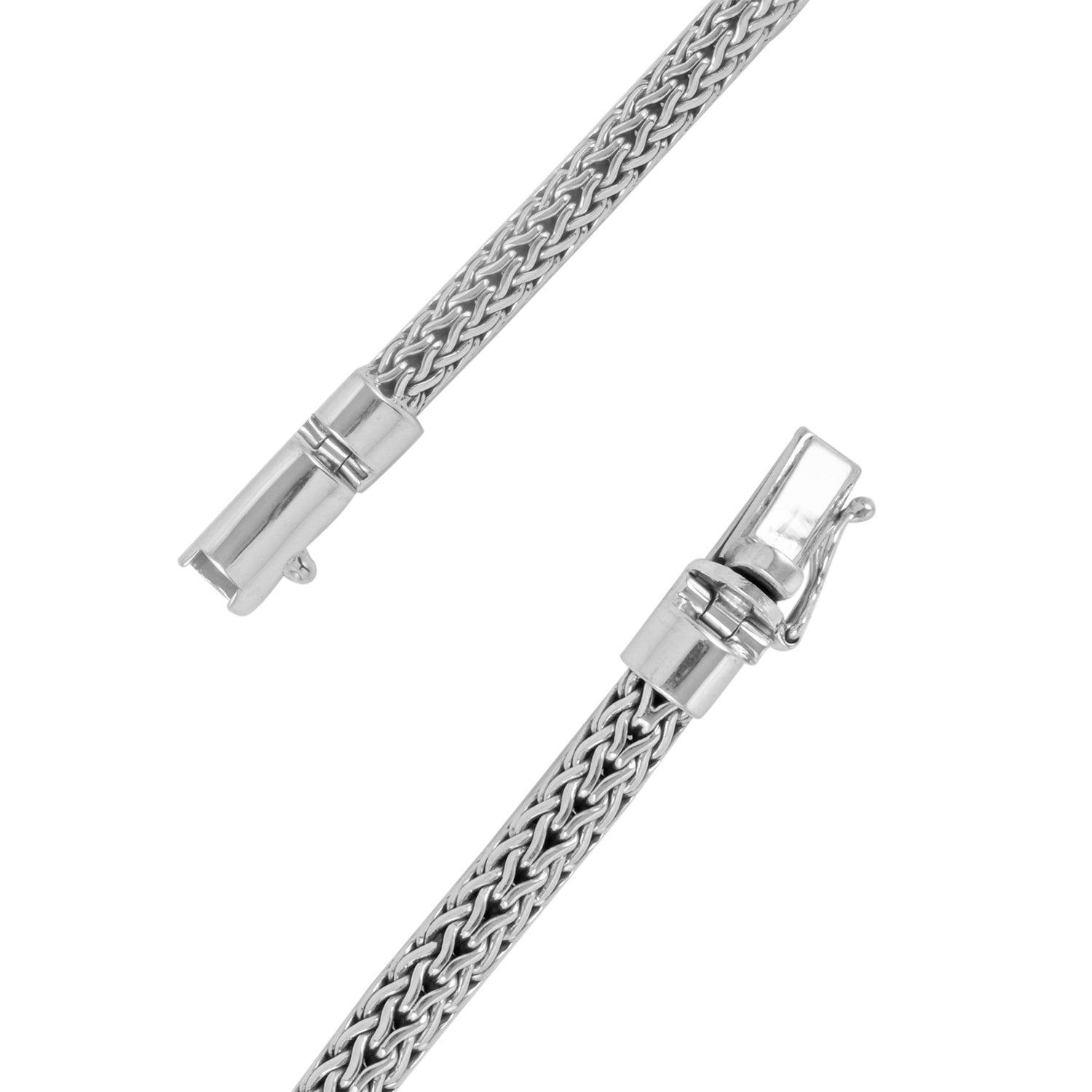 Handmade Bali DRAGON Snake Chain Bracelet in 925 Solid Sterling Silver 49 Grams - Inspiring Jewellery
